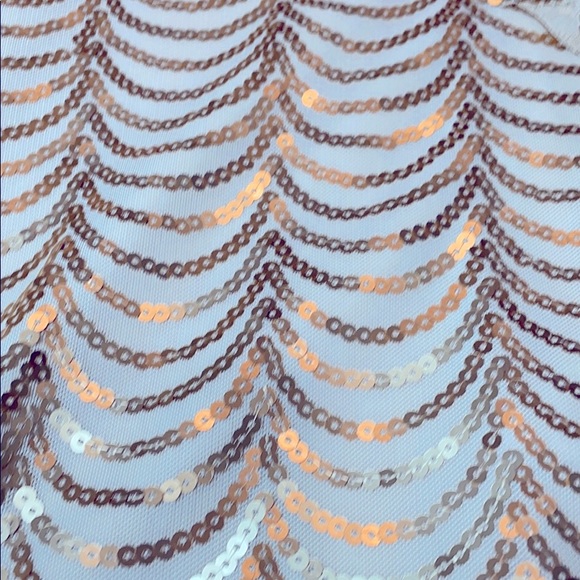 Just me gold sequins dress size L never worn New Years Eve dress - Picture 5 of 6